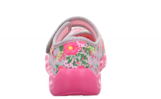 Superfit Grey/Multicoloured Babies BUBBLE - Slipper with Velcro Fastener Z6Z8117