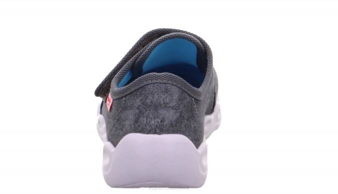 Superfit Grey/Multicoloured Babies BUBBLE - Slipper with Velcro Fastener Z6Z8136