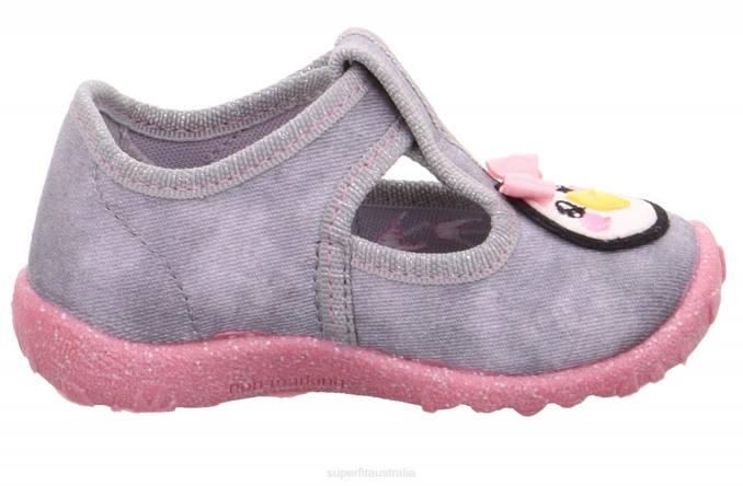 Superfit Grey/Multicoloured Babies SPOTTY - Slipper with Velcro Fastener Z6Z8112