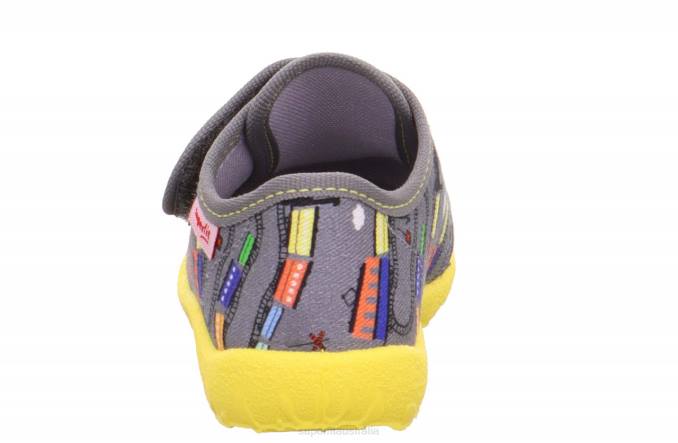 Superfit Grey/Multicoloured Babies SPOTTY - Slipper with Velcro Fastener Z6Z8162