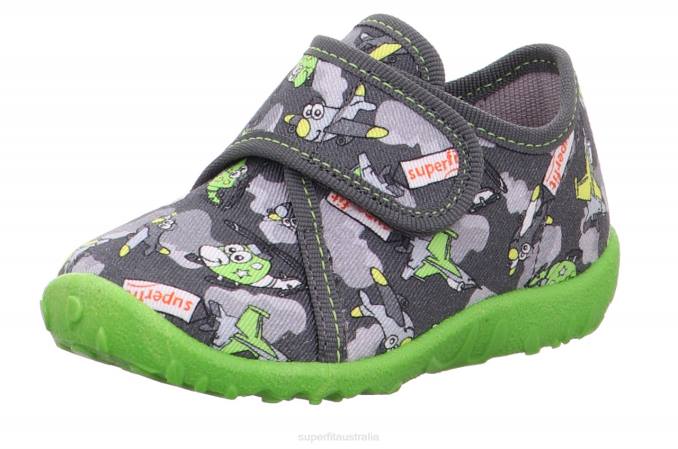 Superfit Grey/Multicoloured Babies SPOTTY - Slipper with Velcro Fastener Z6Z884