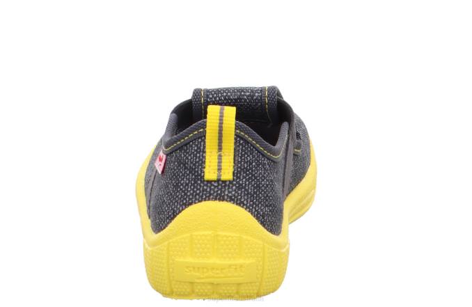 Superfit Grey/Yellow Babies BILL - Slipper with Slip Z6Z881