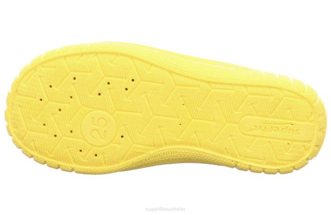 Superfit Grey/Yellow Babies BILL - Slipper with Slip Z6Z881