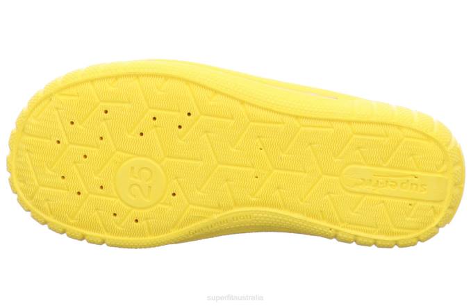 Superfit Grey/Yellow Babies BILL - Slipper with Slip Z6Z881