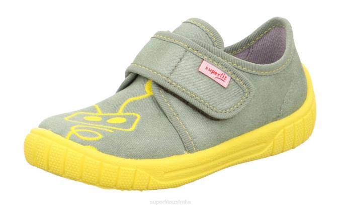 Superfit Light Green Babies BILL - Slipper with Velcro Fastener Z6Z899