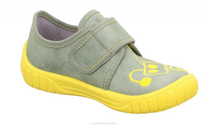 Superfit Light Green Babies BILL - Slipper with Velcro Fastener Z6Z899