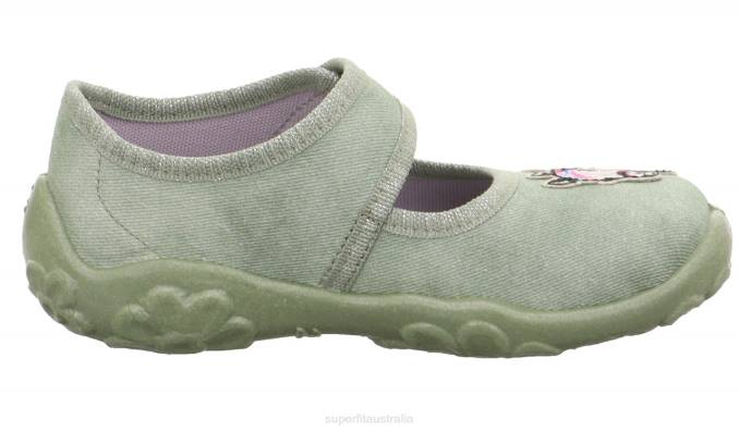 Superfit Light Green Babies BONNY - Slipper with Velcro Fastener Z6Z849