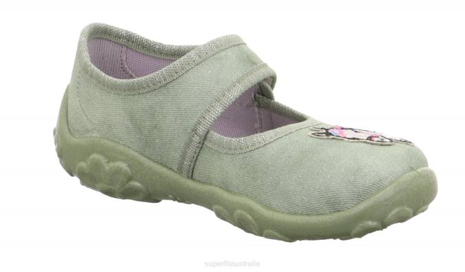 Superfit Light Green Babies BONNY - Slipper with Velcro Fastener Z6Z849