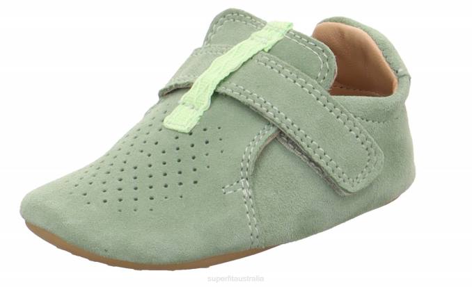 Superfit Light Green Babies PAPAGENO - Slipper with Velcro Fastener Z6Z8504