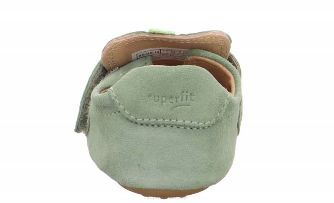 Superfit Light Green Babies PAPAGENO - Slipper with Velcro Fastener Z6Z8504