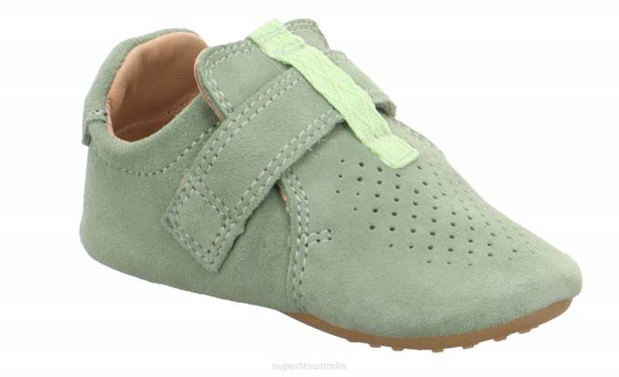 Superfit Light Green Babies PAPAGENO - Slipper with Velcro Fastener Z6Z8504