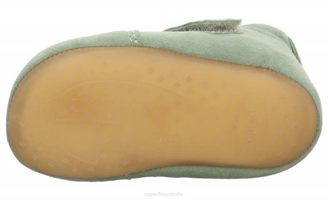 Superfit Light Green Babies PAPAGENO - Slipper with Velcro Fastener Z6Z8504