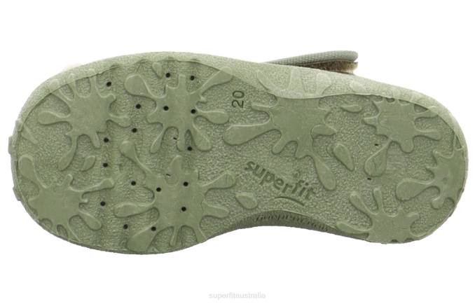 Superfit Light Green Babies SPOTTY - Slipper with Velcro Fastener Z6Z886