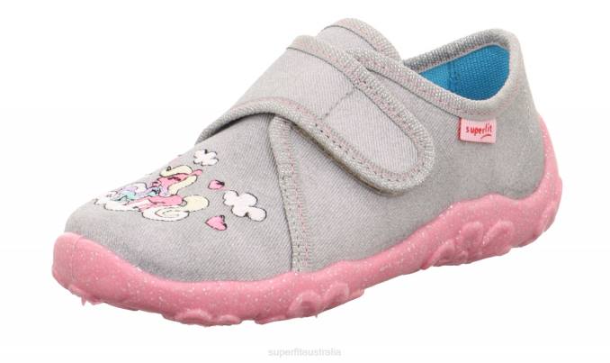 Superfit Light Grey Babies BONNY - Slipper with Velcro Fastener Z6Z885