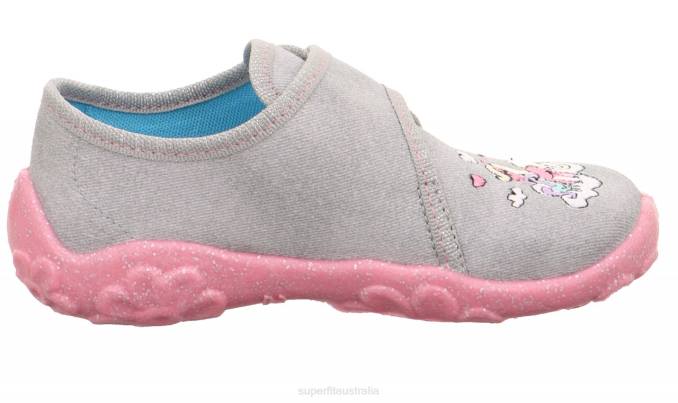 Superfit Light Grey Babies BONNY - Slipper with Velcro Fastener Z6Z885