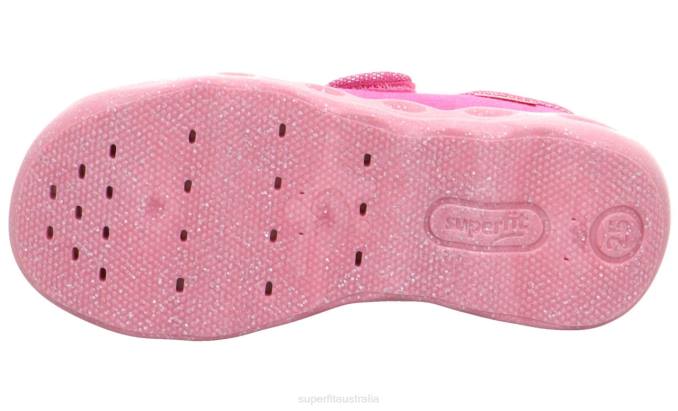 Superfit Pink Babies BUBBLE - Slipper with Velcro Fastener Z6Z8102