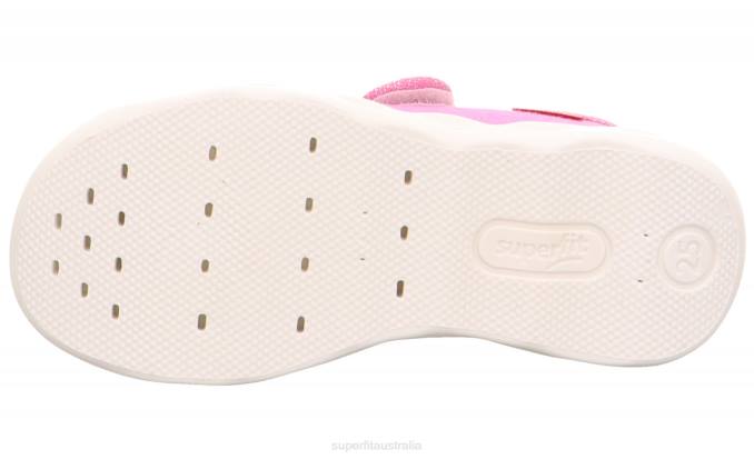 Superfit Pink Babies BUBBLE - Slipper with Velcro Fastener Z6Z856