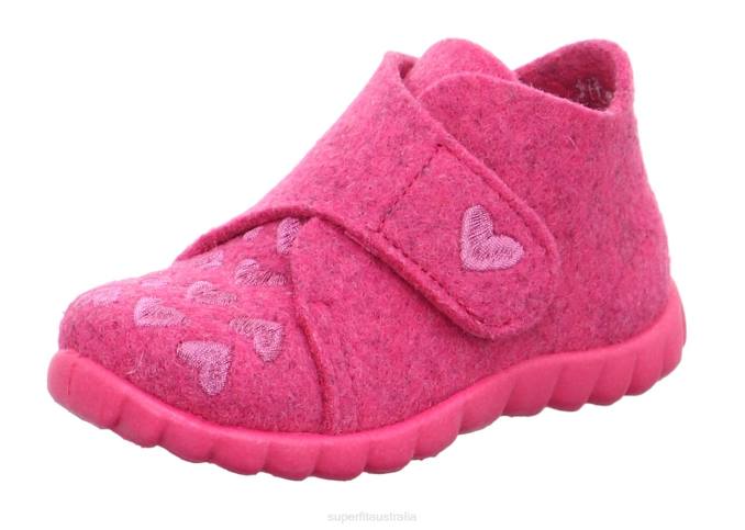 Superfit Pink Babies HAPPY - Slipper with Velcro Fastener Z6Z8140