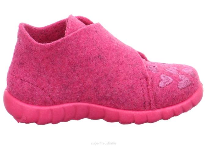 Superfit Pink Babies HAPPY - Slipper with Velcro Fastener Z6Z8140