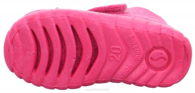 Superfit Pink Babies HAPPY - Slipper with Velcro Fastener Z6Z8140