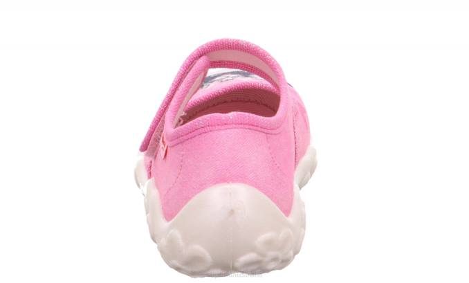 Superfit Pink/Multi Coloure Babies BONNY - Slipper with Velcro Fastener Z6Z8153