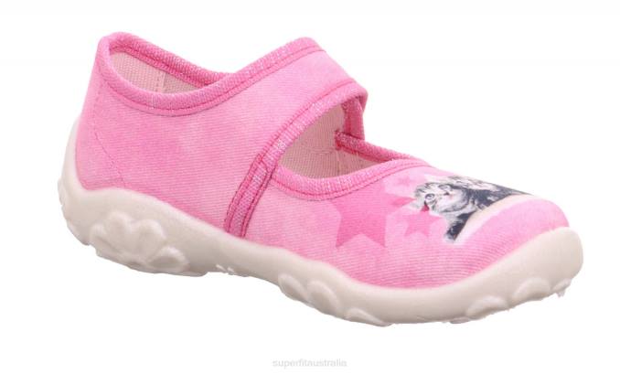 Superfit Pink/Multi Coloure Babies BONNY - Slipper with Velcro Fastener Z6Z8153