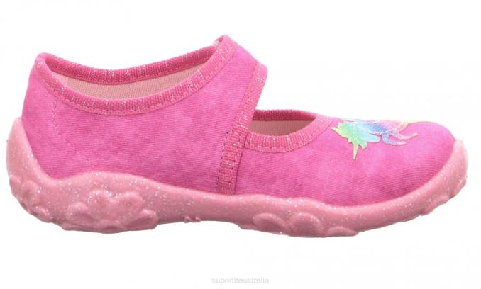 Superfit Pink/Multi Coloure Babies BONNY - Slipper with Velcro Fastener Z6Z840