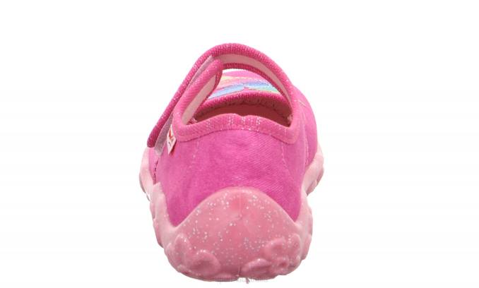 Superfit Pink/Multi Coloure Babies BONNY - Slipper with Velcro Fastener Z6Z840