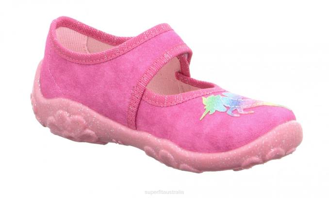 Superfit Pink/Multi Coloure Babies BONNY - Slipper with Velcro Fastener Z6Z840