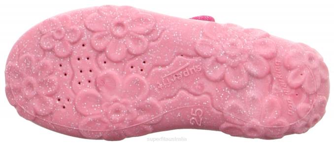 Superfit Pink/Multi Coloure Babies BONNY - Slipper with Velcro Fastener Z6Z840