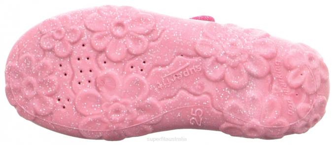 Superfit Pink/Multi Coloure Babies BONNY - Slipper with Velcro Fastener Z6Z840