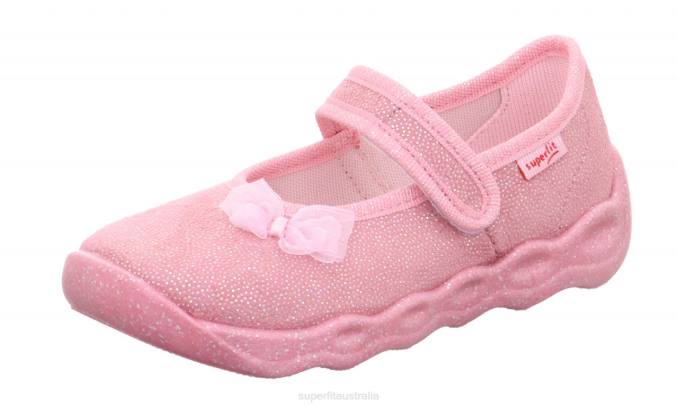 Superfit Pink/Multi Coloure Babies BUBBLE - Slipper with Velcro Fastener Z6Z8115