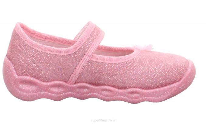 Superfit Pink/Multi Coloure Babies BUBBLE - Slipper with Velcro Fastener Z6Z8115