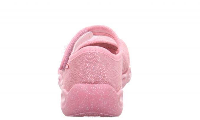 Superfit Pink/Multi Coloure Babies BUBBLE - Slipper with Velcro Fastener Z6Z8115