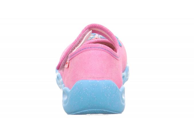 Superfit Pink/Multi Coloure Babies BUBBLE - Slipper with Velcro Fastener Z6Z8122