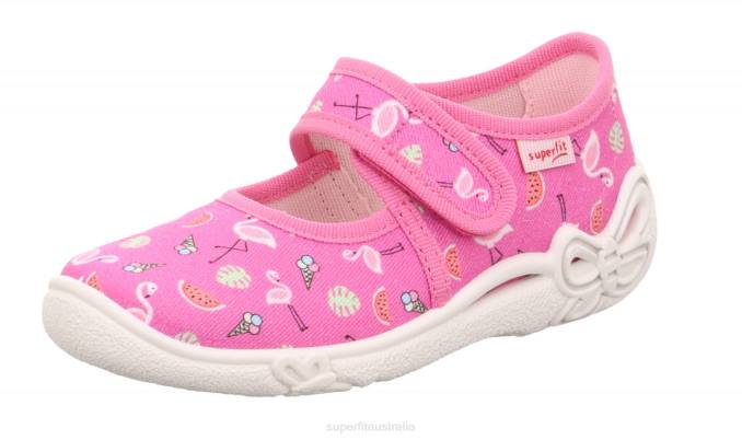 Superfit Pink/Multicoloured Babies BELINDA - Slipper with Velcro Fastener Z6Z880