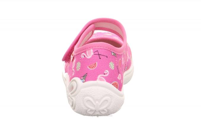 Superfit Pink/Multicoloured Babies BELINDA - Slipper with Velcro Fastener Z6Z880