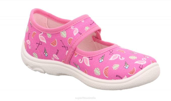 Superfit Pink/Multicoloured Babies BELINDA - Slipper with Velcro Fastener Z6Z880