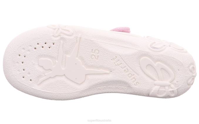 Superfit Pink/Silver Babies BELINDA - Slipper with Velcro Fastener Z6Z837