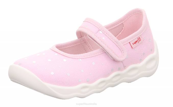 Superfit Pink/Silver Babies BUBBLE - Slipper with Velcro Fastener Z6Z850