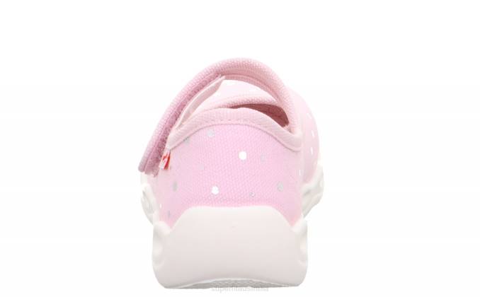 Superfit Pink/Silver Babies BUBBLE - Slipper with Velcro Fastener Z6Z850