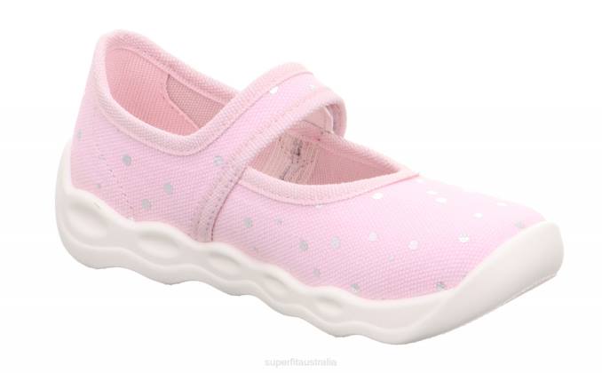 Superfit Pink/Silver Babies BUBBLE - Slipper with Velcro Fastener Z6Z850