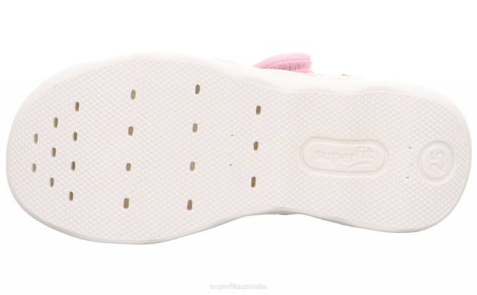 Superfit Pink/Silver Babies BUBBLE - Slipper with Velcro Fastener Z6Z850