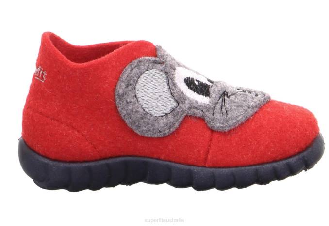 Superfit Red Combi Babies HAPPY - Slipper with Velcro Fastener Z6Z8156