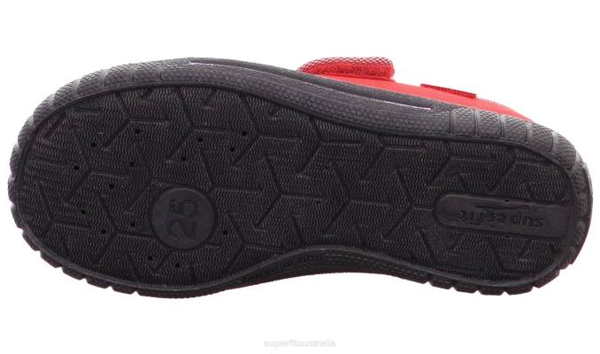 Superfit Red/Grey Babies BILL - Slipper with Velcro Fastener Z6Z842