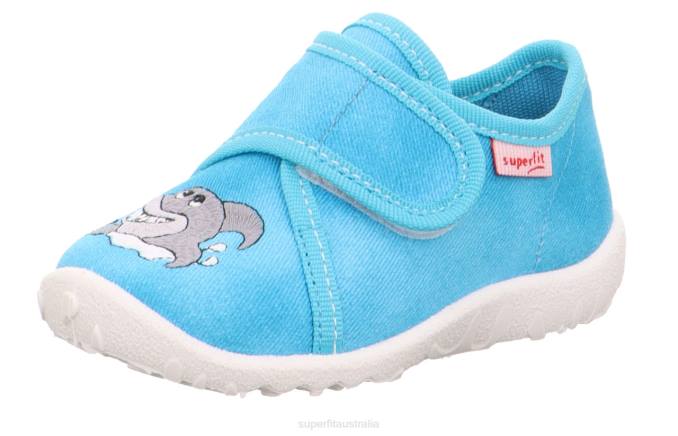 Superfit Turquoise Babies SPOTTY - Slipper with Velcro Fastener Z6Z825