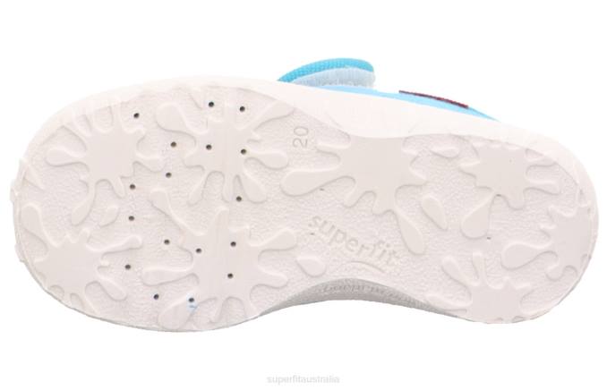 Superfit Turquoise Babies SPOTTY - Slipper with Velcro Fastener Z6Z825