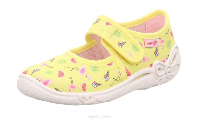 Superfit Yellow/Multicoloured Babies BELINDA - Slipper with Velcro Fastener Z6Z892