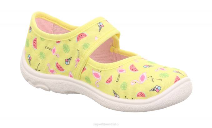 Superfit Yellow/Multicoloured Babies BELINDA - Slipper with Velcro Fastener Z6Z892