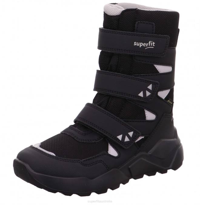 Superfit Black/Light grey Kids & Teens ROCKET - Boot with Velcro Fastener Z6Z8926